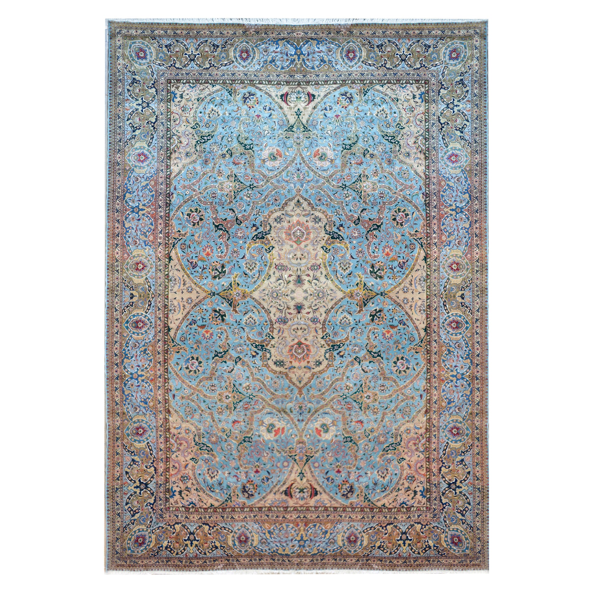 Vintage Persian Tabriz Rug For Sale