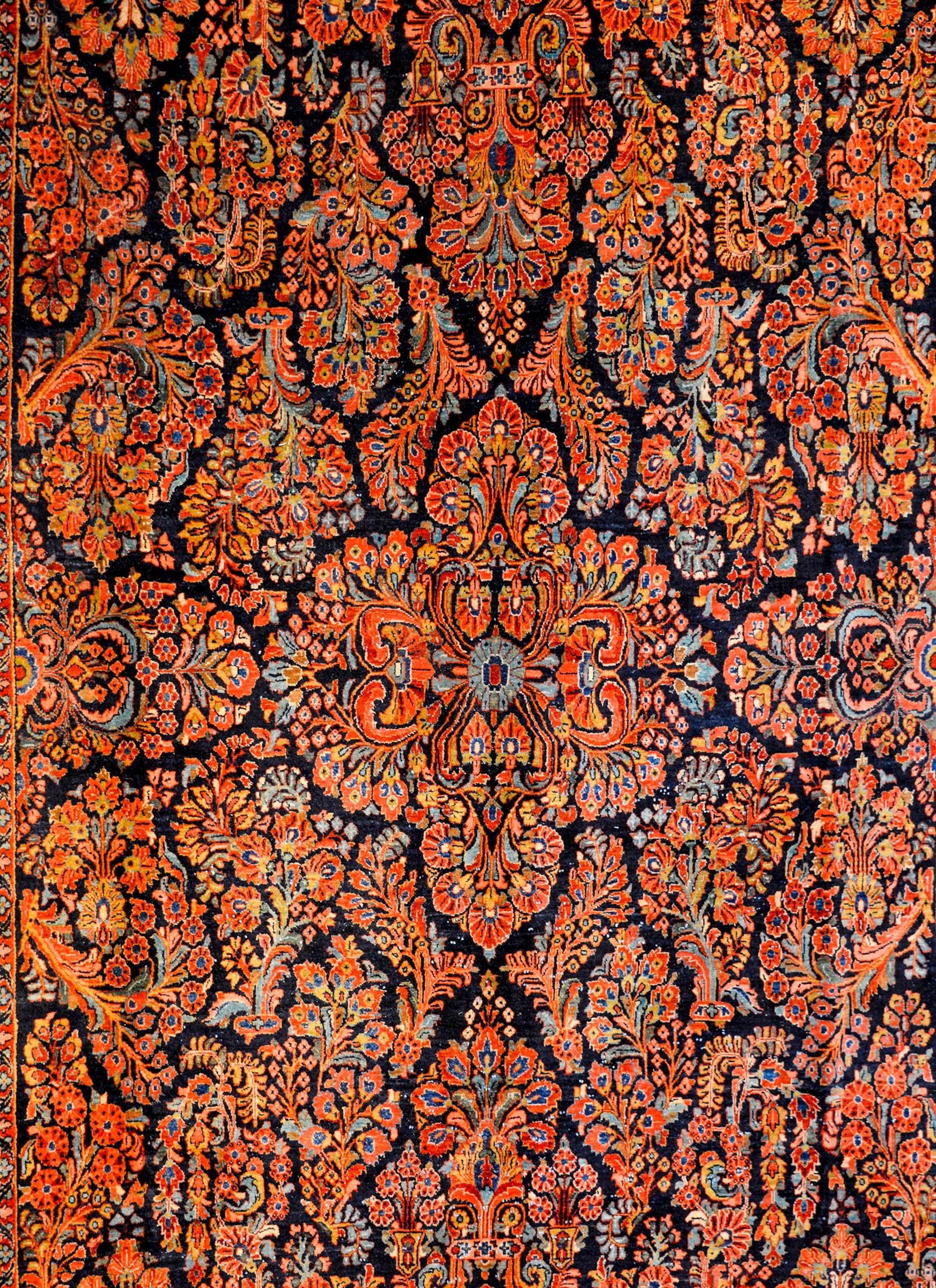 Unbelievable Early 20th Century Sarouk Rug For Sale