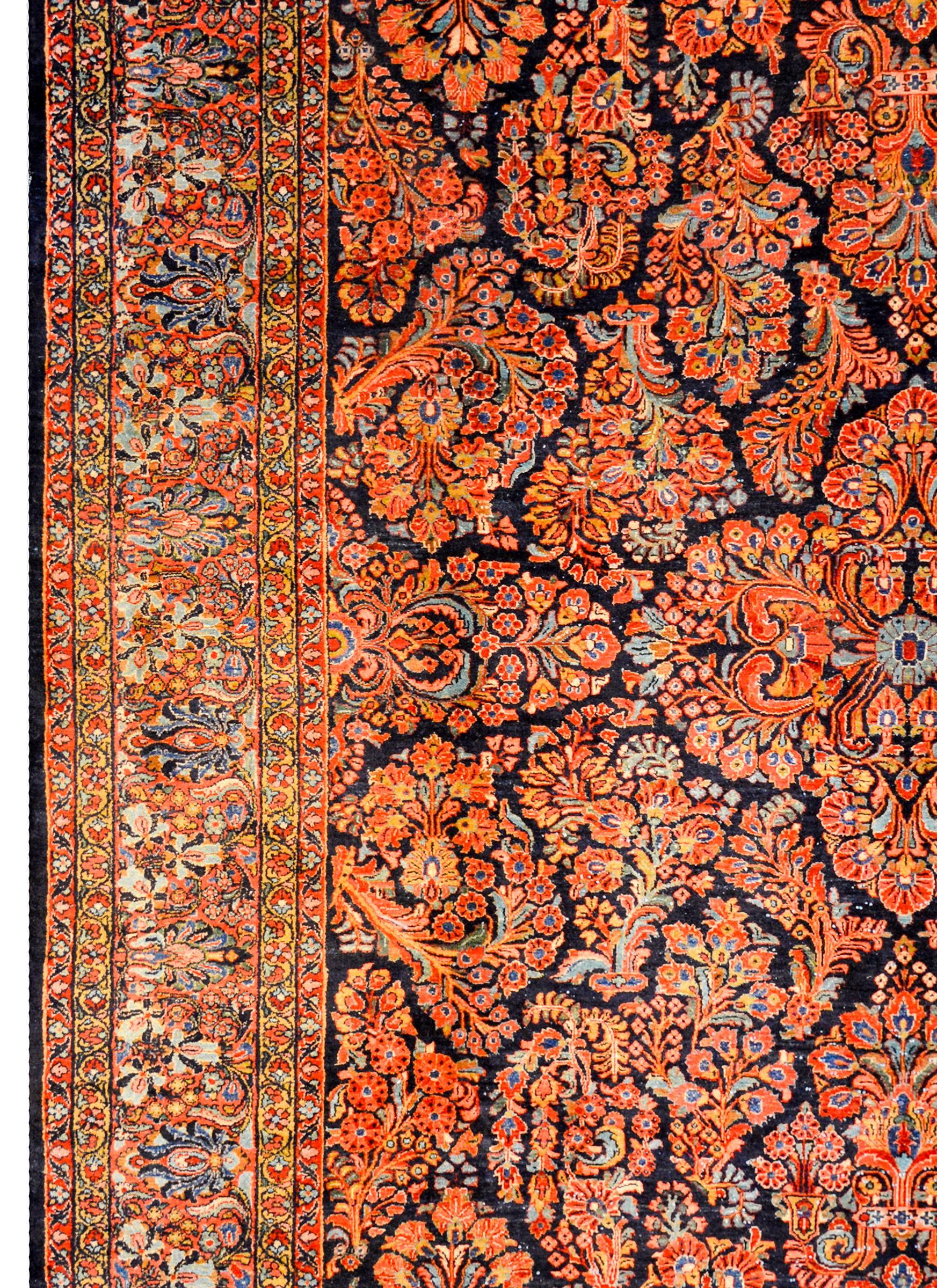 Unbelievable Early 20th Century Sarouk Rug For Sale