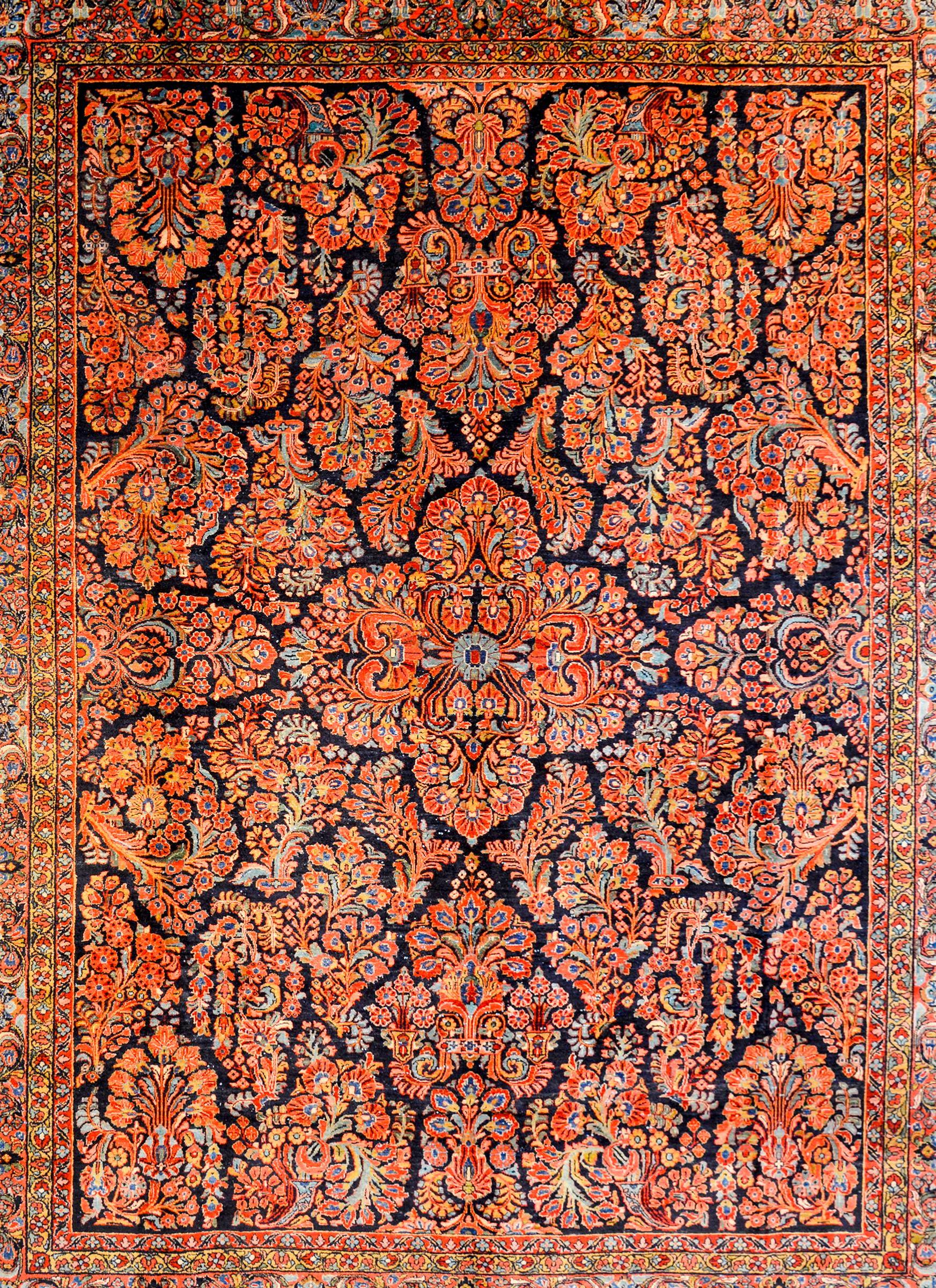 Unbelievable Early 20th Century Sarouk Rug For Sale