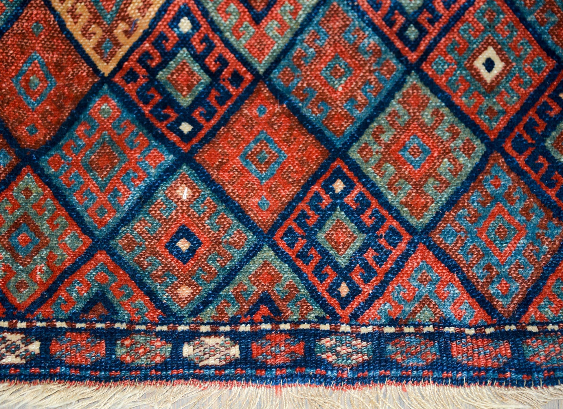 Early 20th Century Kurdish Jaffe Rug For Sale