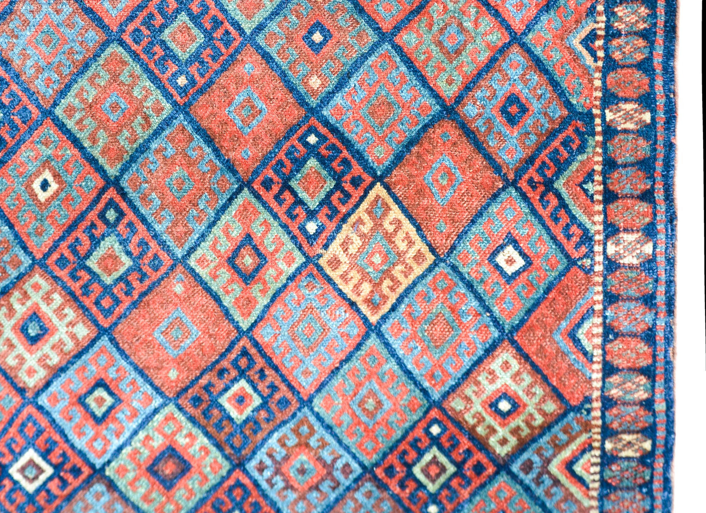 Early 20th Century Kurdish Jaffe Rug For Sale