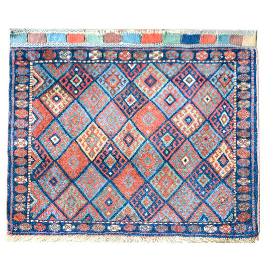 Early 20th Century Kurdish Jaffe Rug For Sale