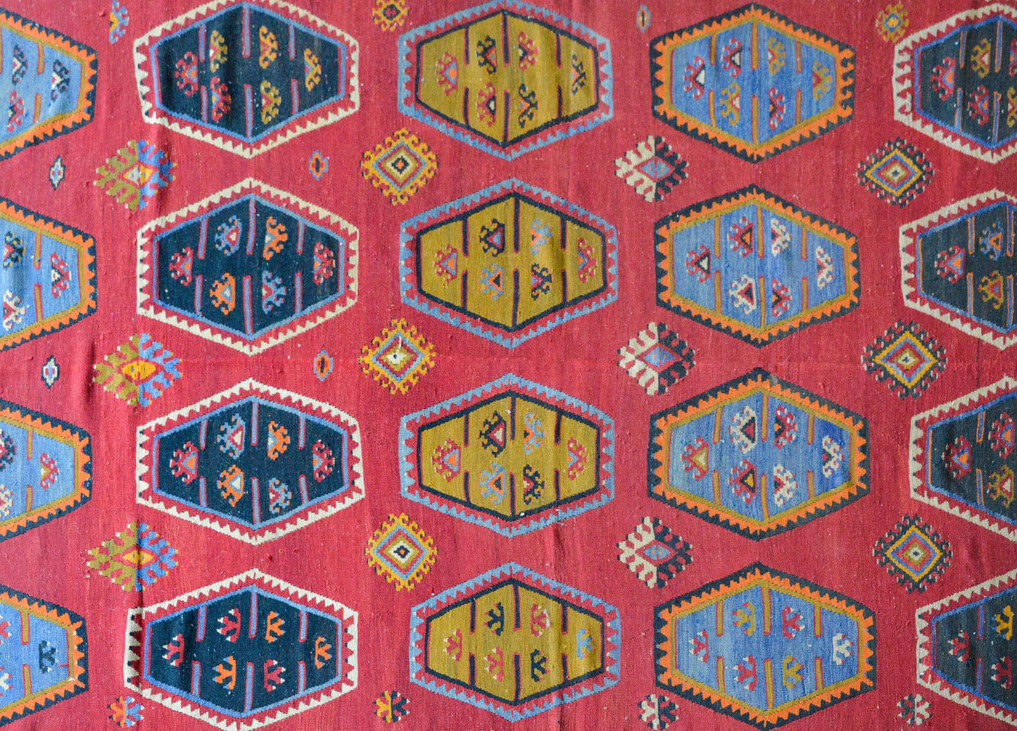 Vintage Anatolian Turkish Kilim Rug For Sale