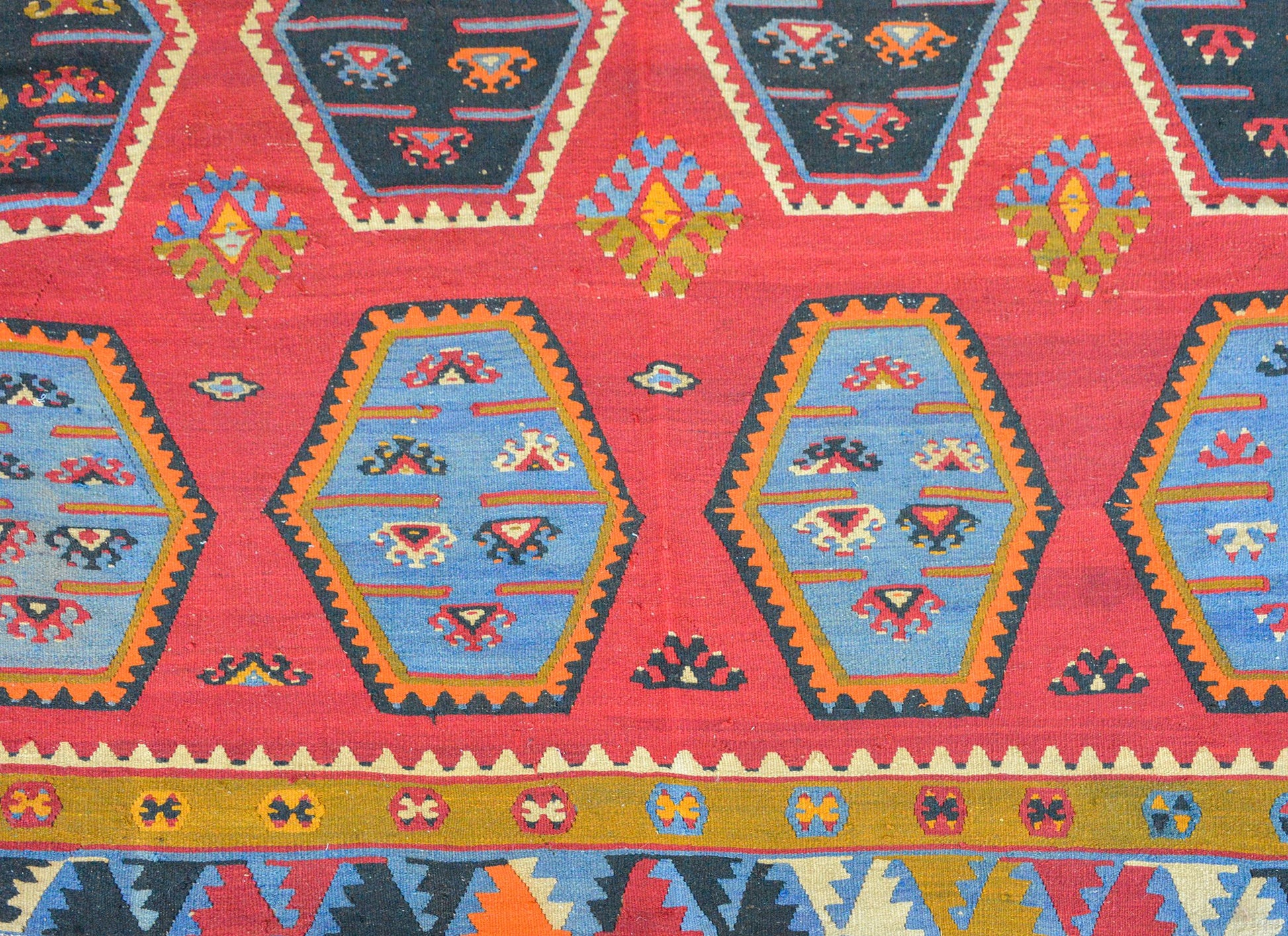 Vintage Anatolian Turkish Kilim Rug For Sale