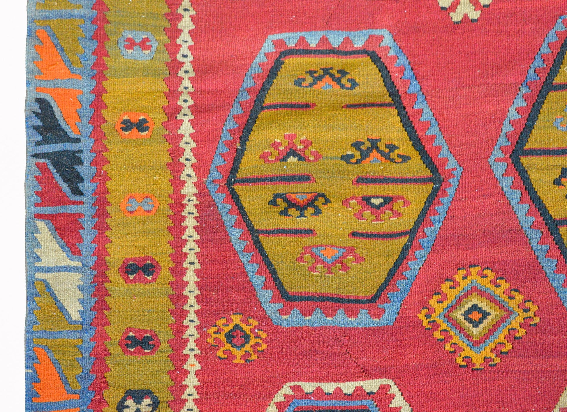 Vintage Anatolian Turkish Kilim Rug For Sale