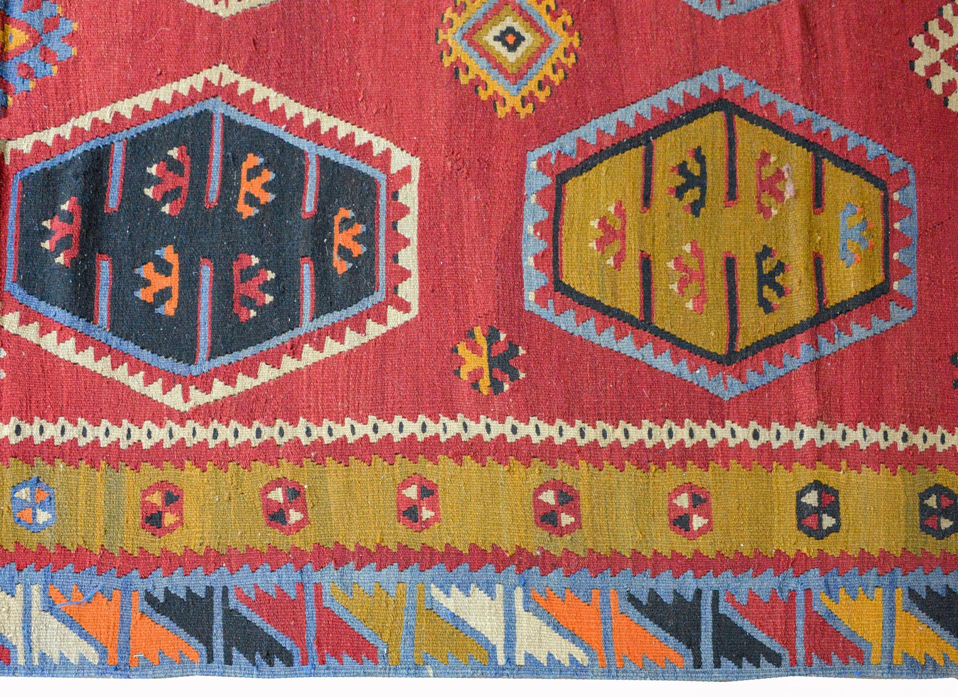 Vintage Anatolian Turkish Kilim Rug For Sale