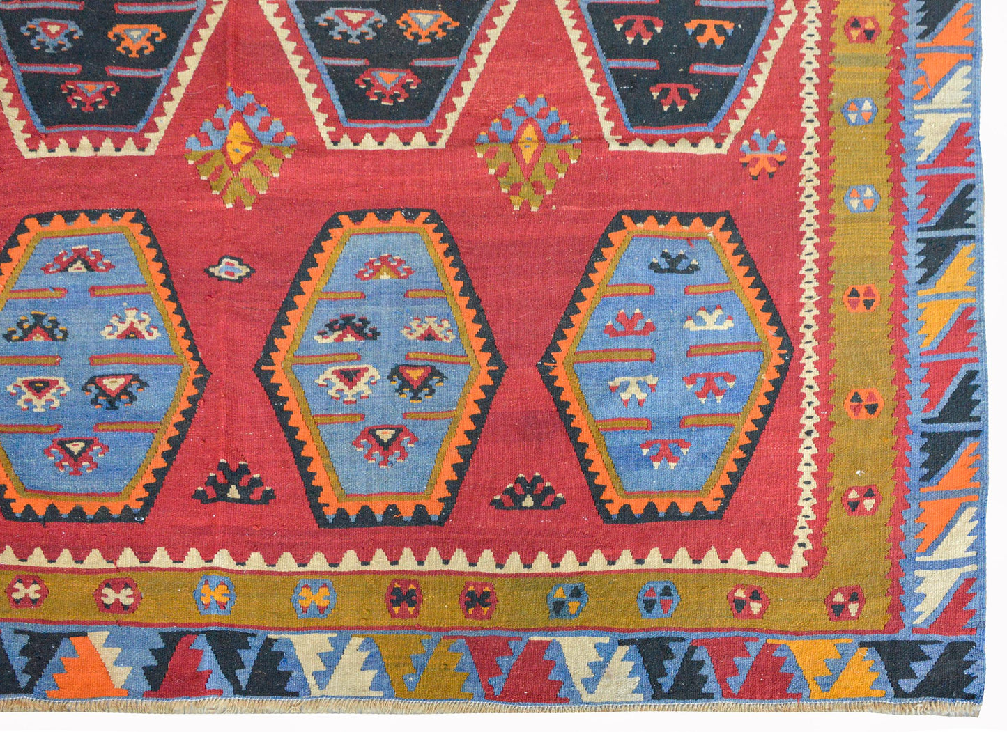 Vintage Anatolian Turkish Kilim Rug For Sale