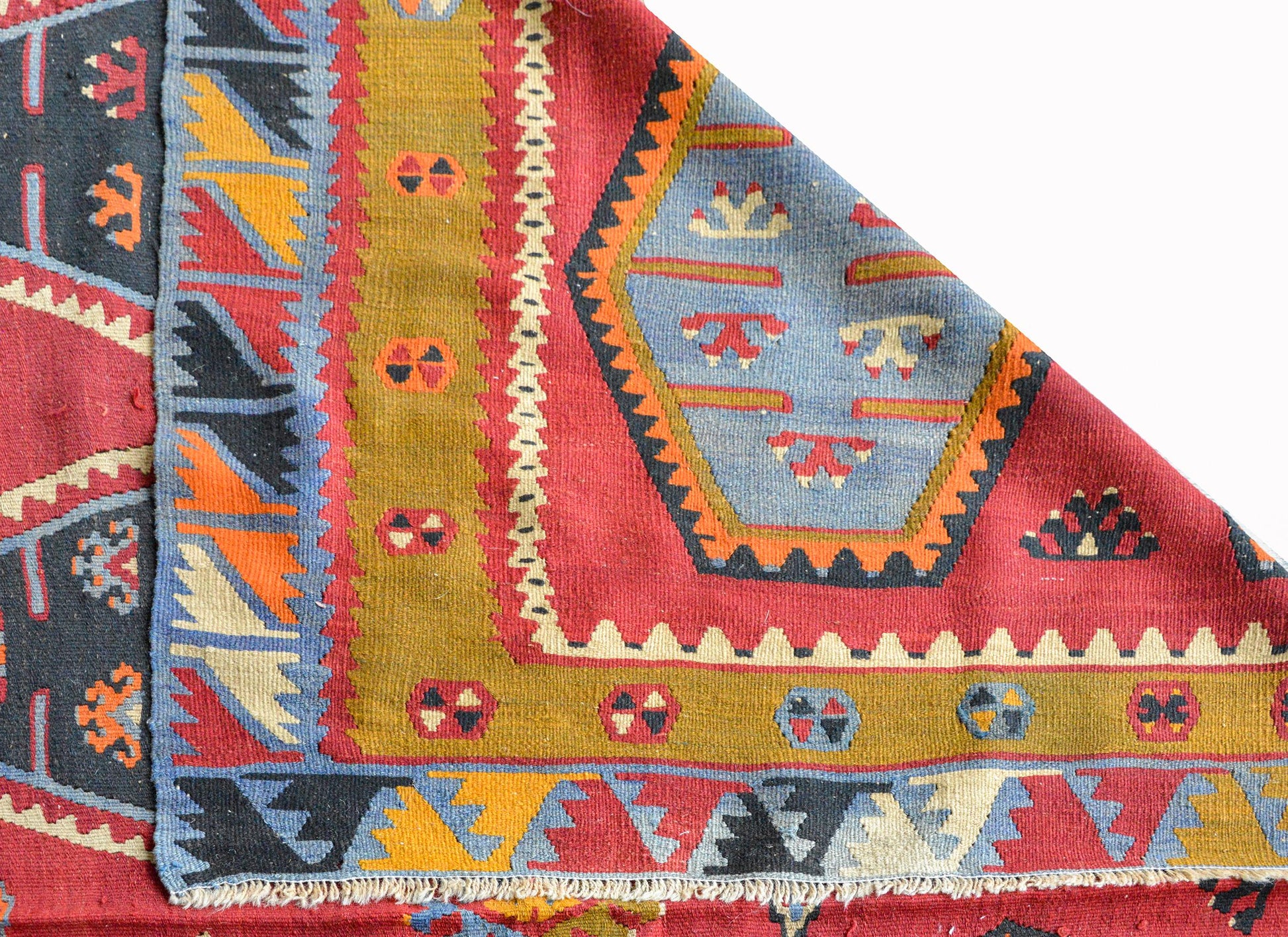Vintage Anatolian Turkish Kilim Rug For Sale