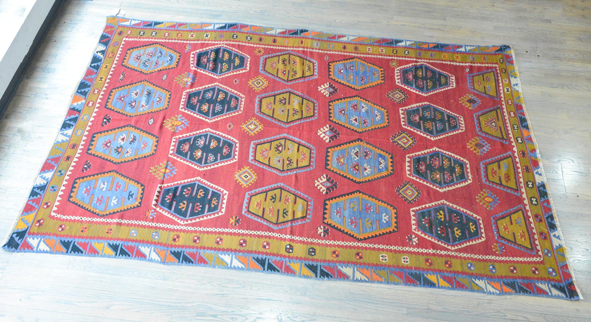 Vintage Anatolian Turkish Kilim Rug For Sale