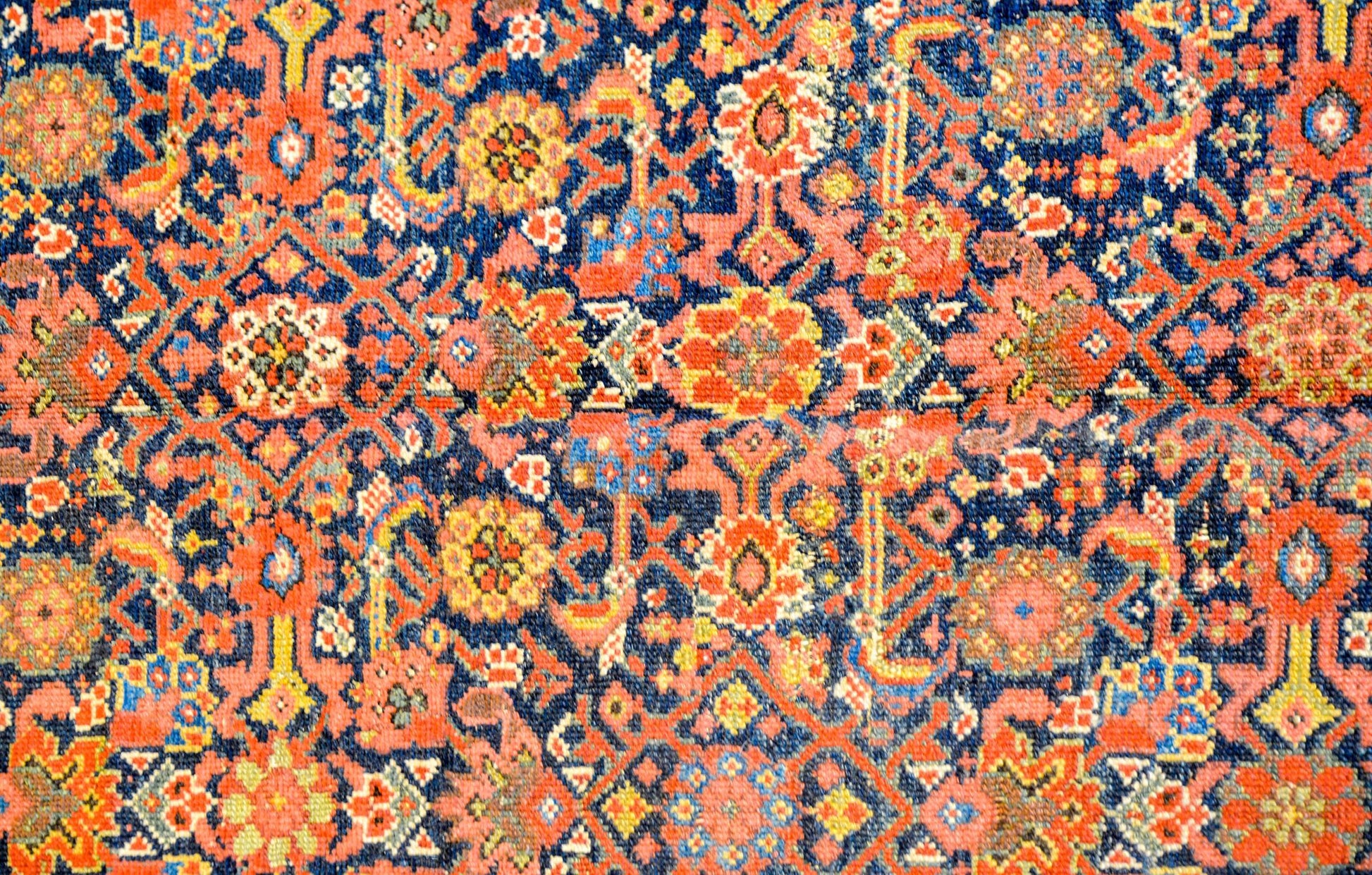 Exceptional Early 20th Century Malayar Herati Rug For Sale