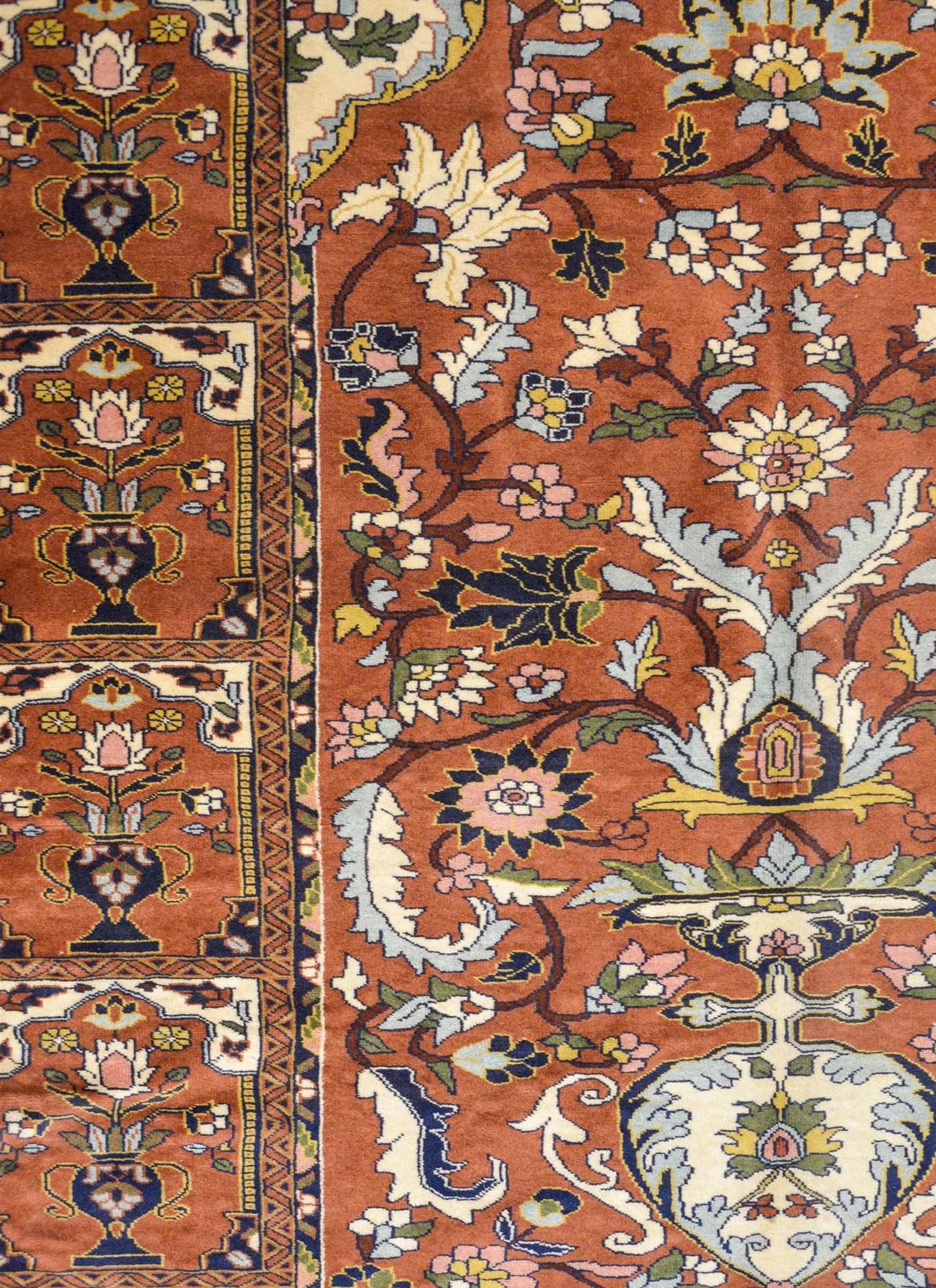 Vintage Sarakhs Tree-of-Life Rug For Sale