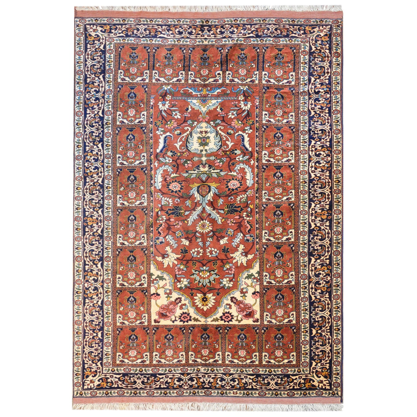 Vintage Sarakhs Tree-of-Life Rug For Sale