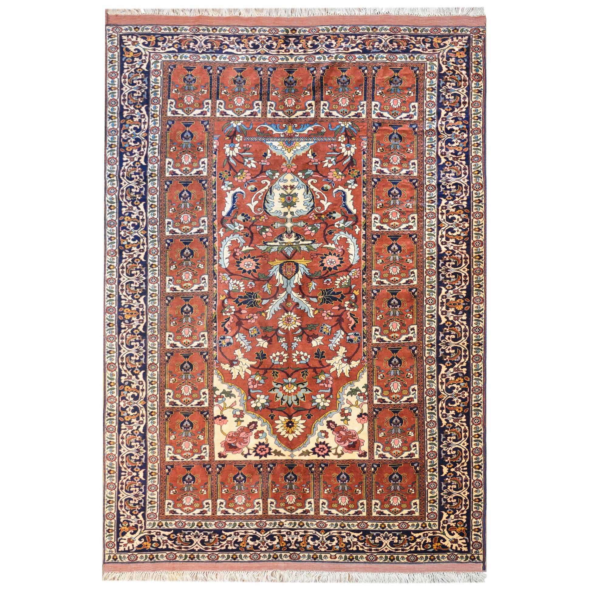 Vintage Sarakhs Tree-of-Life Rug For Sale