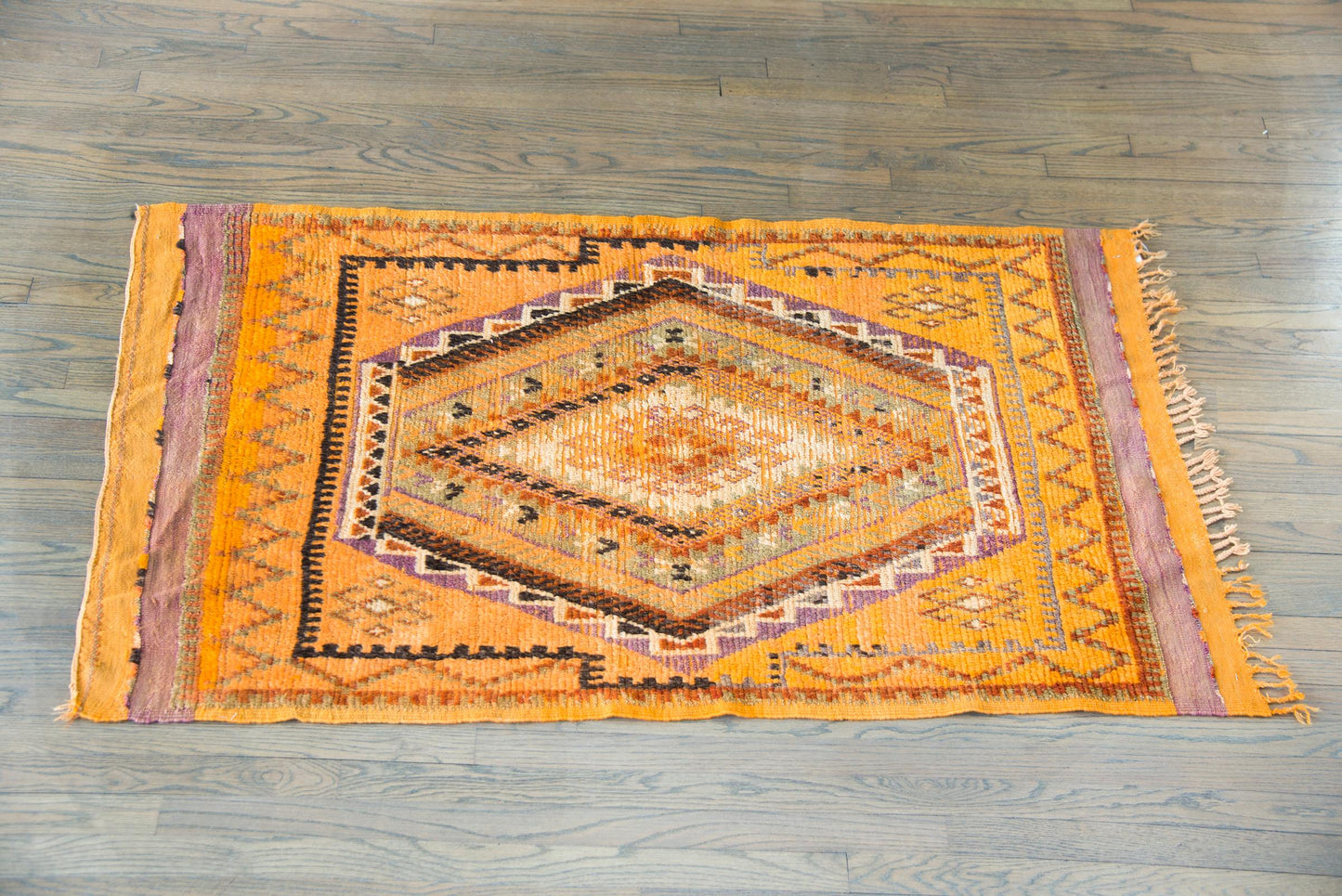 Vintage Mid-20th Century Moroccan Rug For Sale