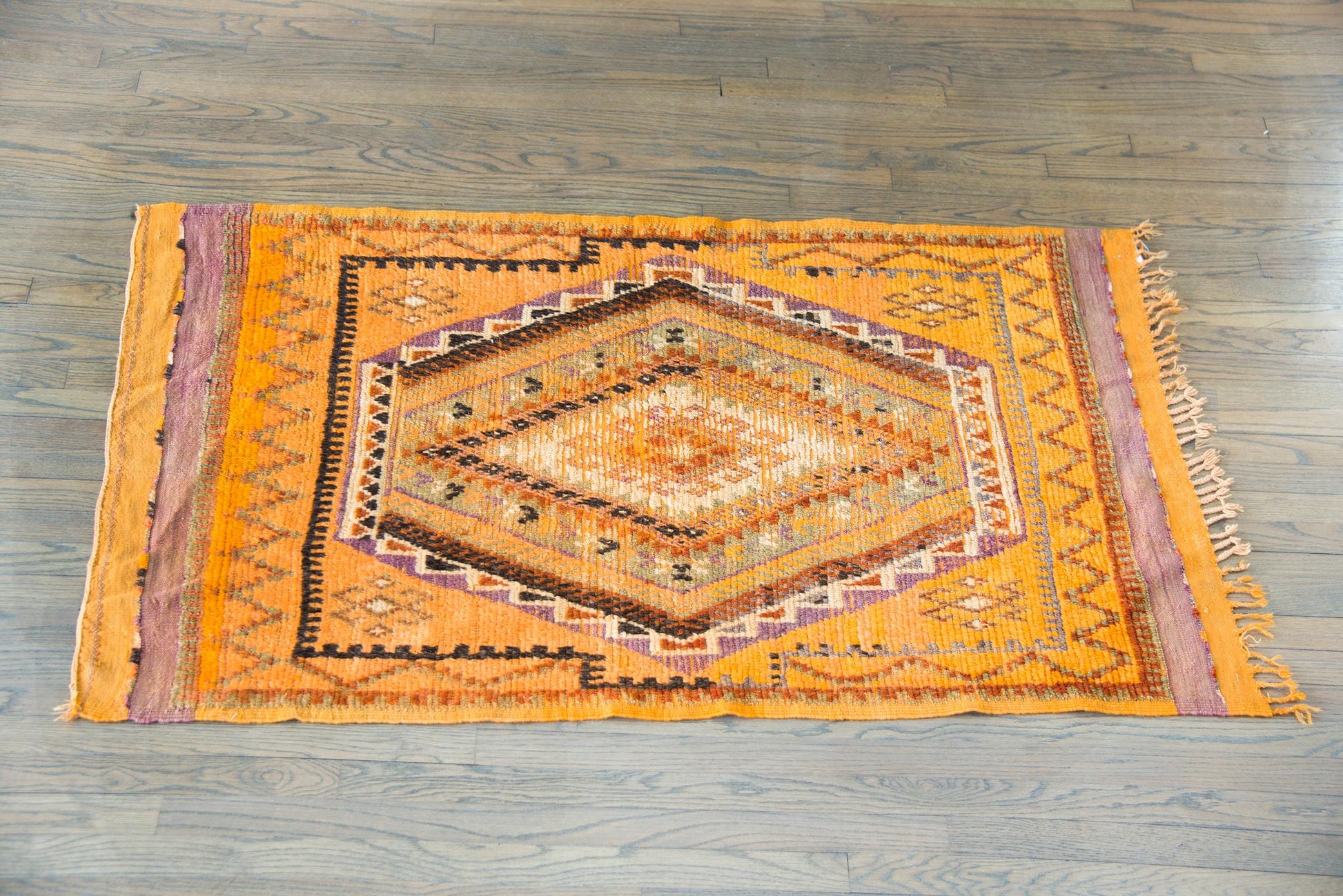 Vintage Mid-20th Century Moroccan Rug For Sale