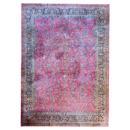 Early 20th Century Persian Kashan Rug For Sale