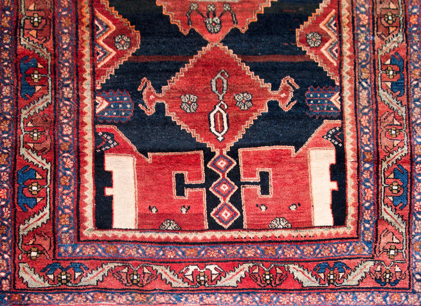 Vintage Persian Mazleghan Rug For Sale