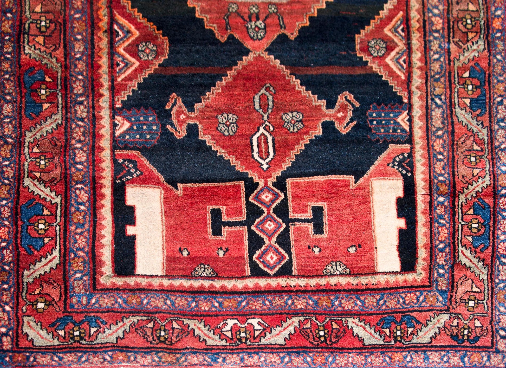 Vintage Persian Mazleghan Rug For Sale