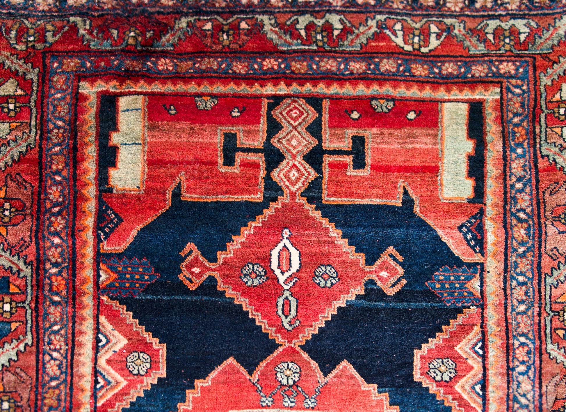 Vintage Persian Mazleghan Rug For Sale