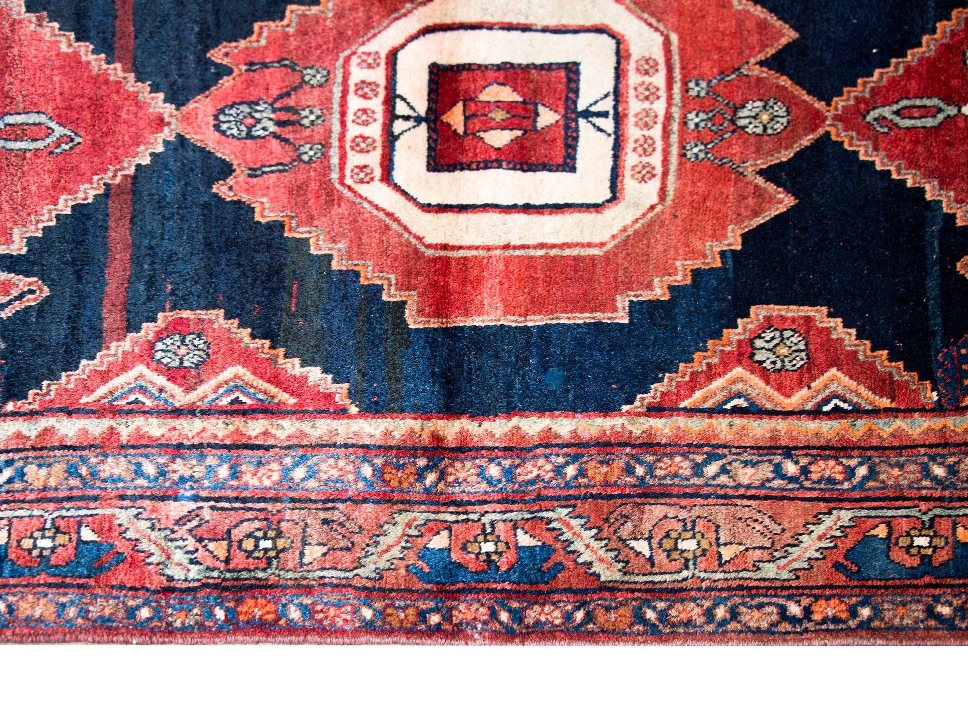 Vintage Persian Mazleghan Rug For Sale