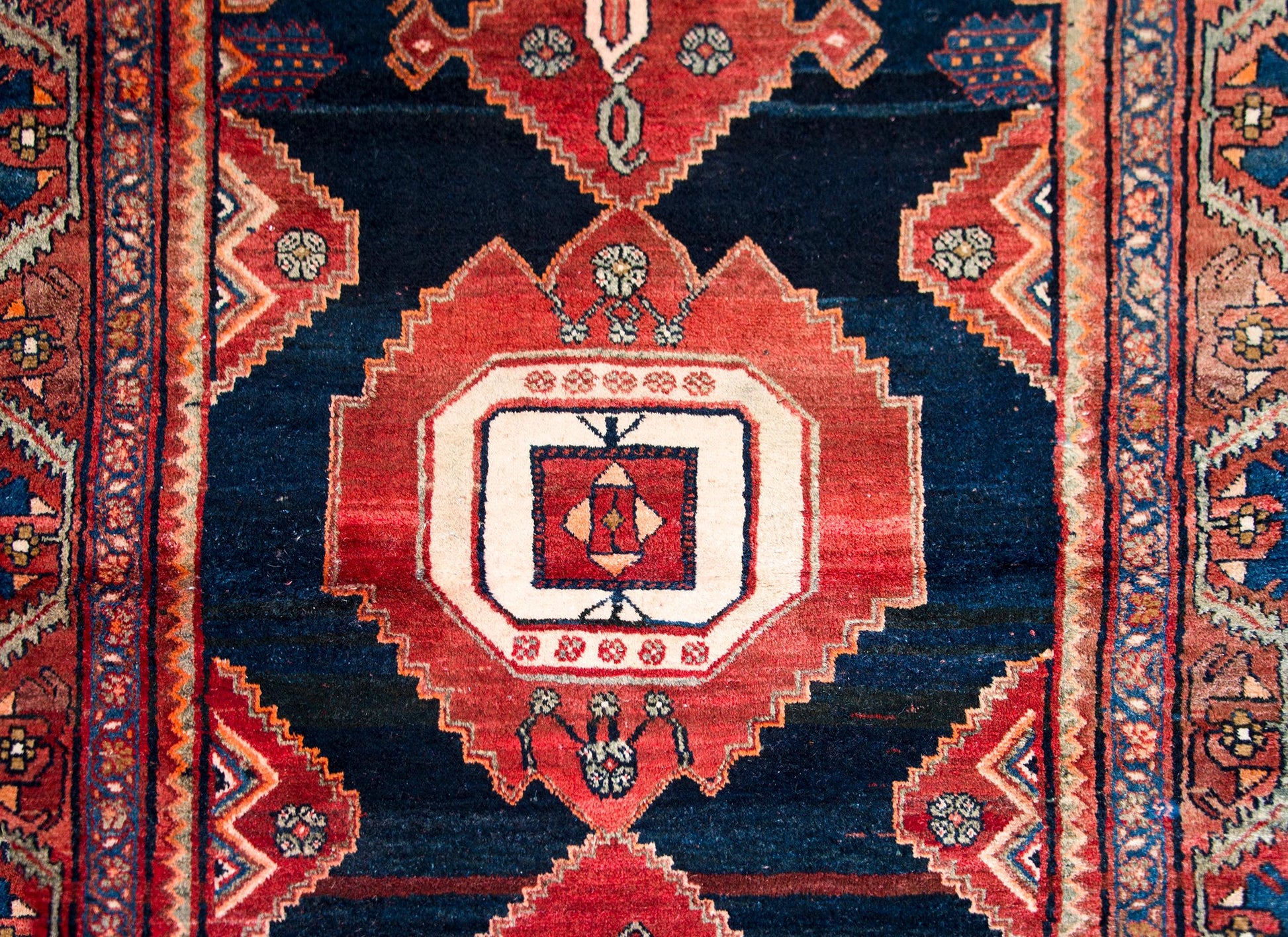Vintage Persian Mazleghan Rug For Sale
