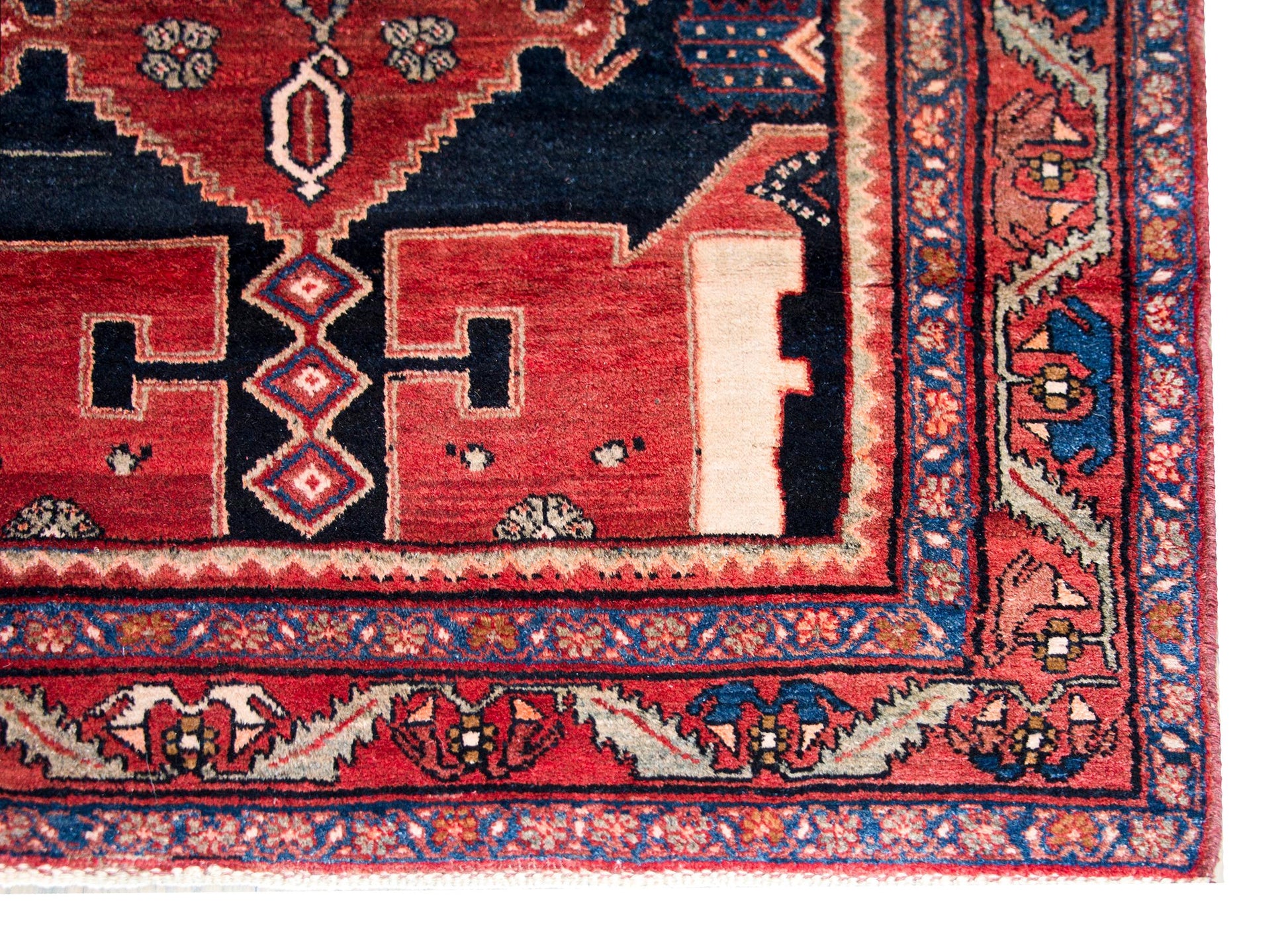 Vintage Persian Mazleghan Rug For Sale