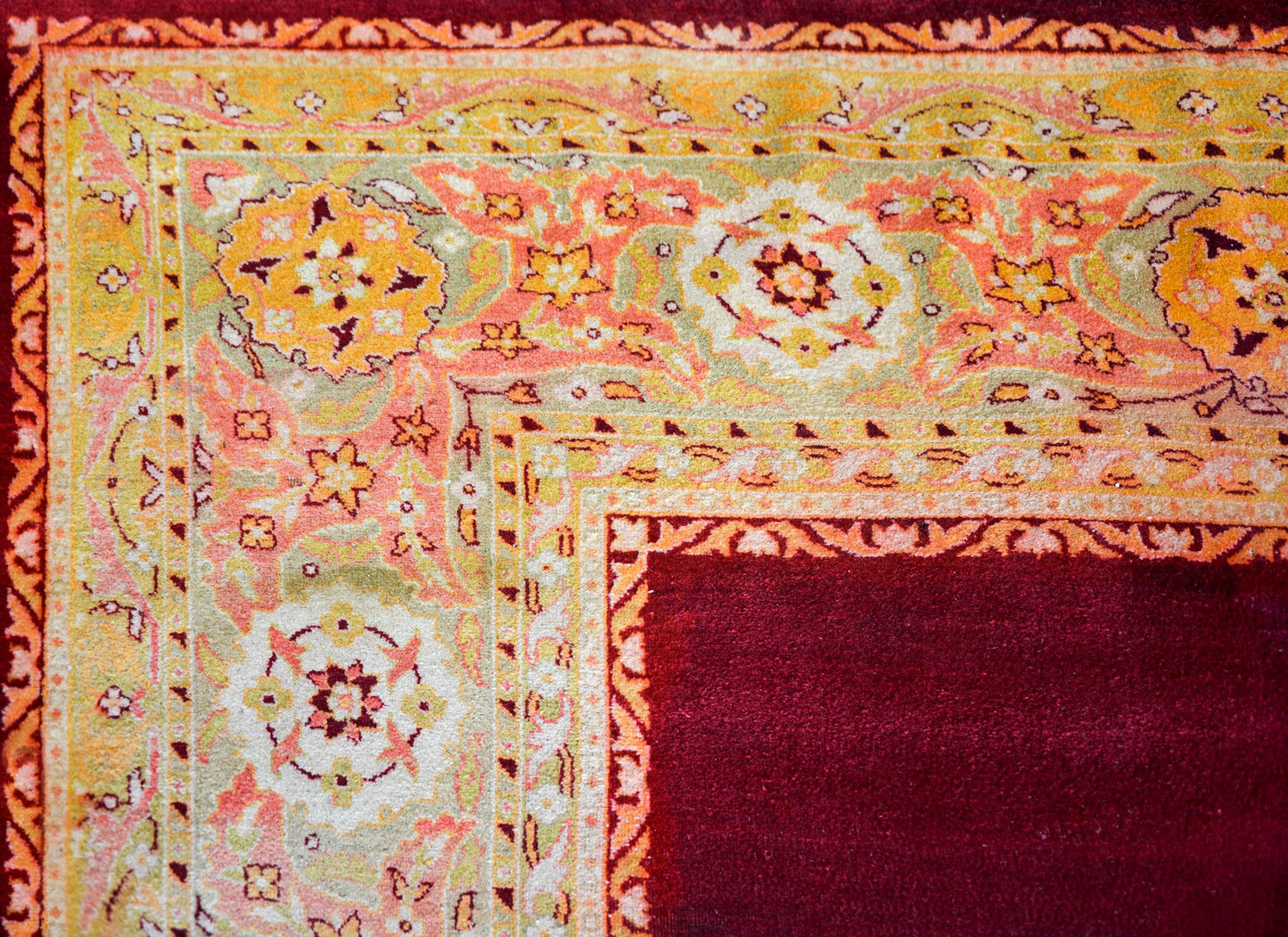Early 20th Century Indian Agra Rug For Sale