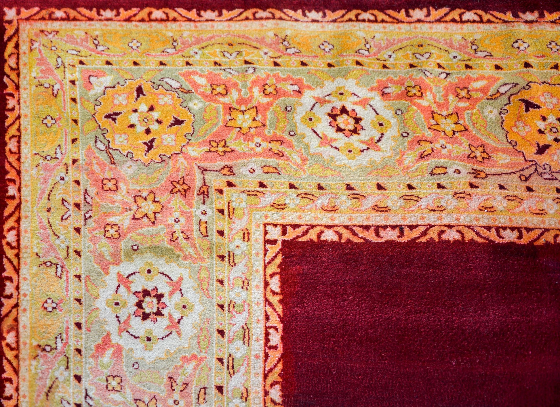 Early 20th Century Indian Agra Rug For Sale