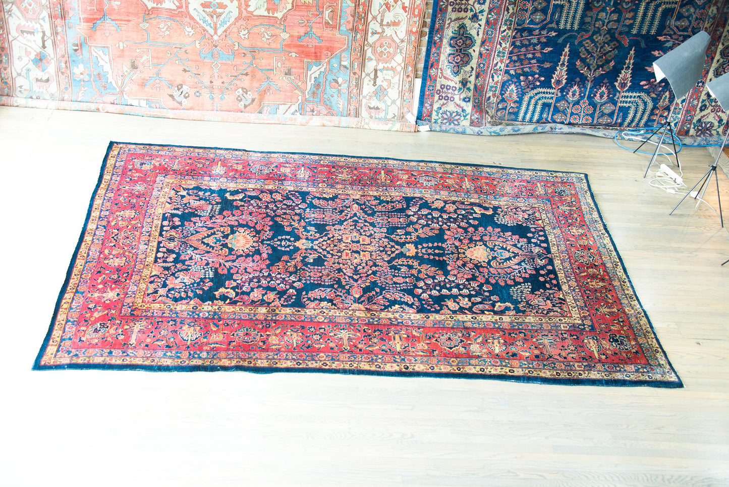 Early 20th Century Persian Sarouk Mohajeran Rug For Sale