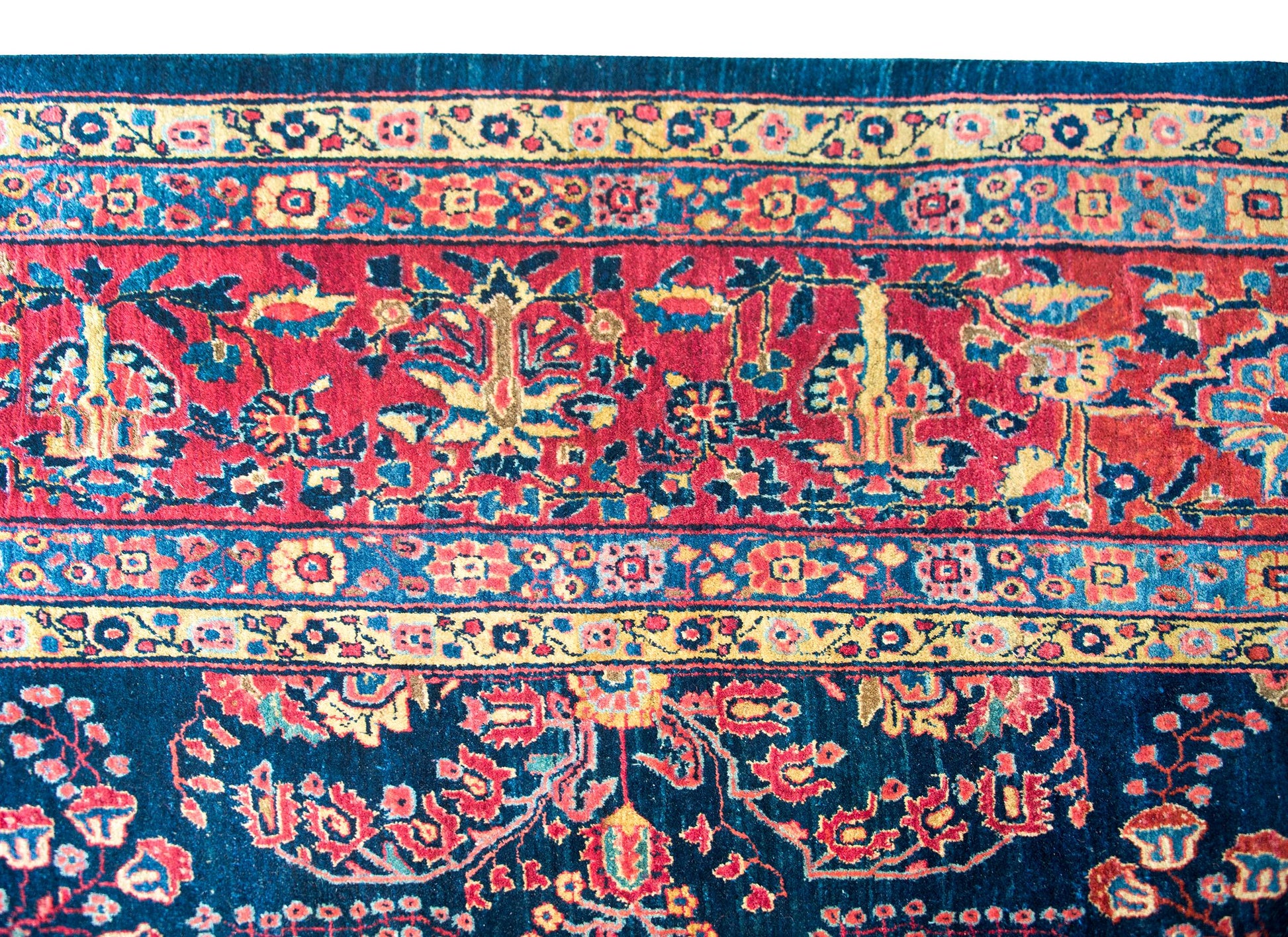 Early 20th Century Persian Sarouk Mohajeran Rug For Sale