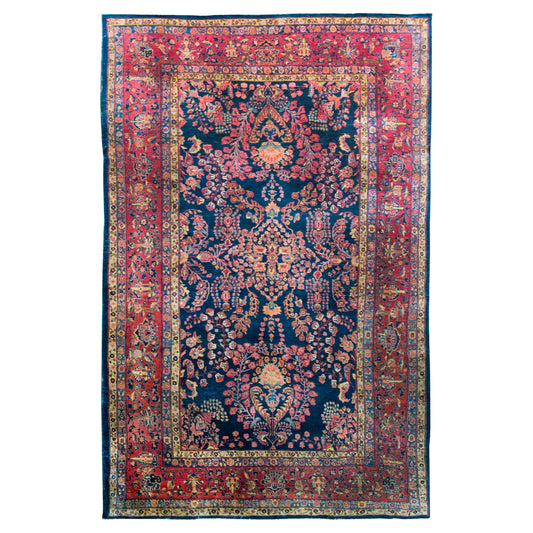 Early 20th Century Persian Sarouk Mohajeran Rug For Sale
