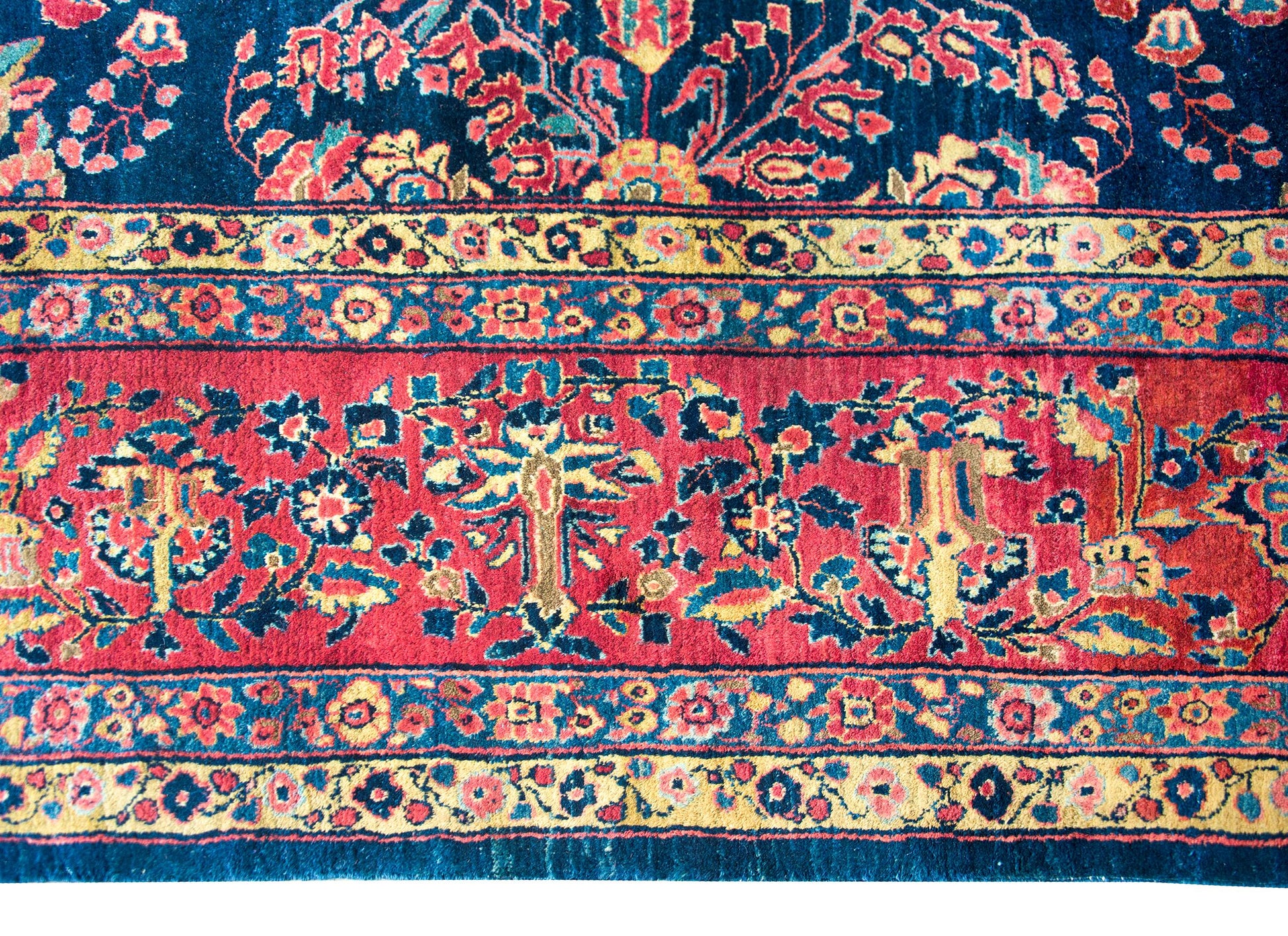 Early 20th Century Persian Sarouk Mohajeran Rug For Sale