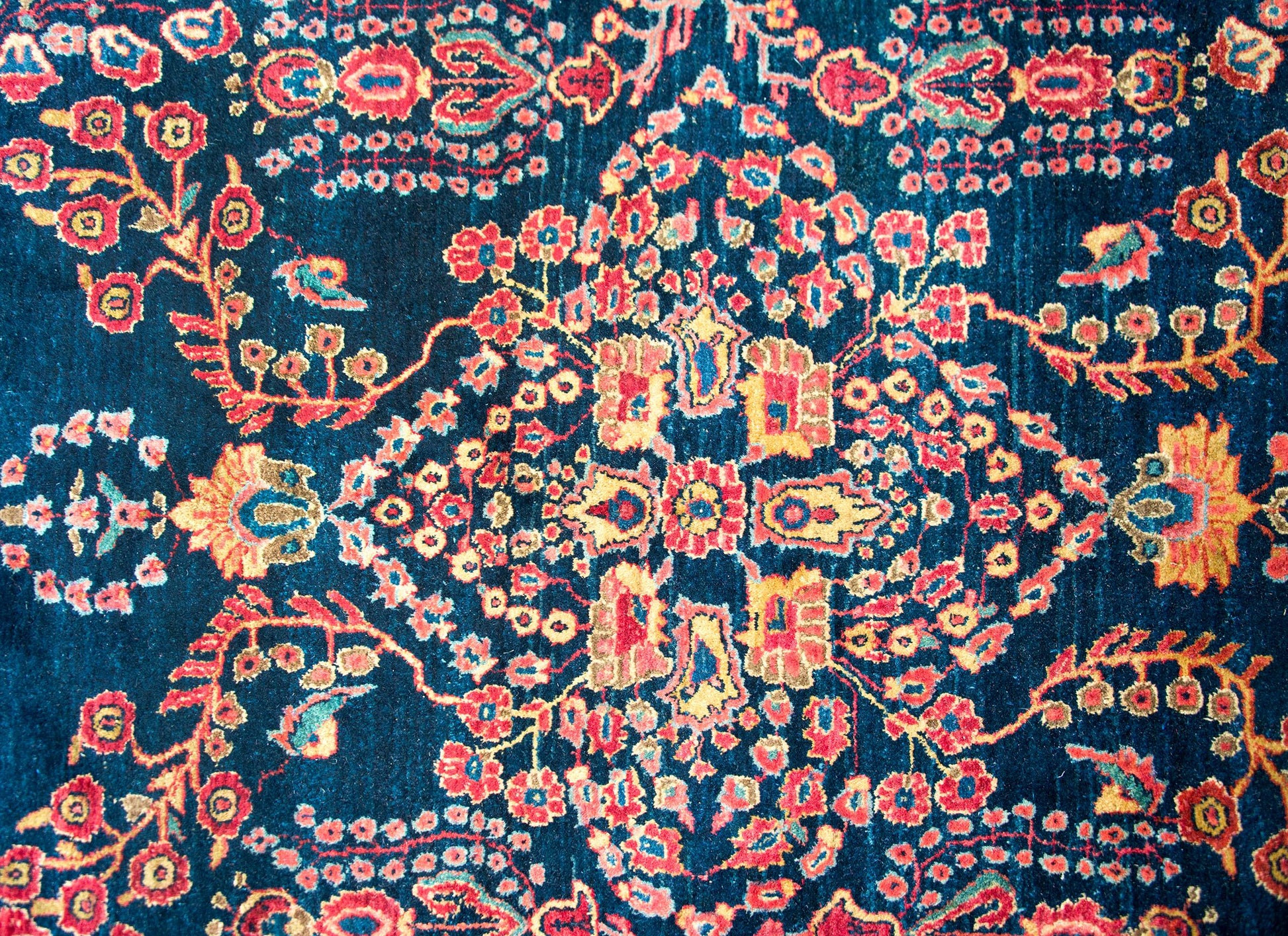 Early 20th Century Persian Sarouk Mohajeran Rug For Sale