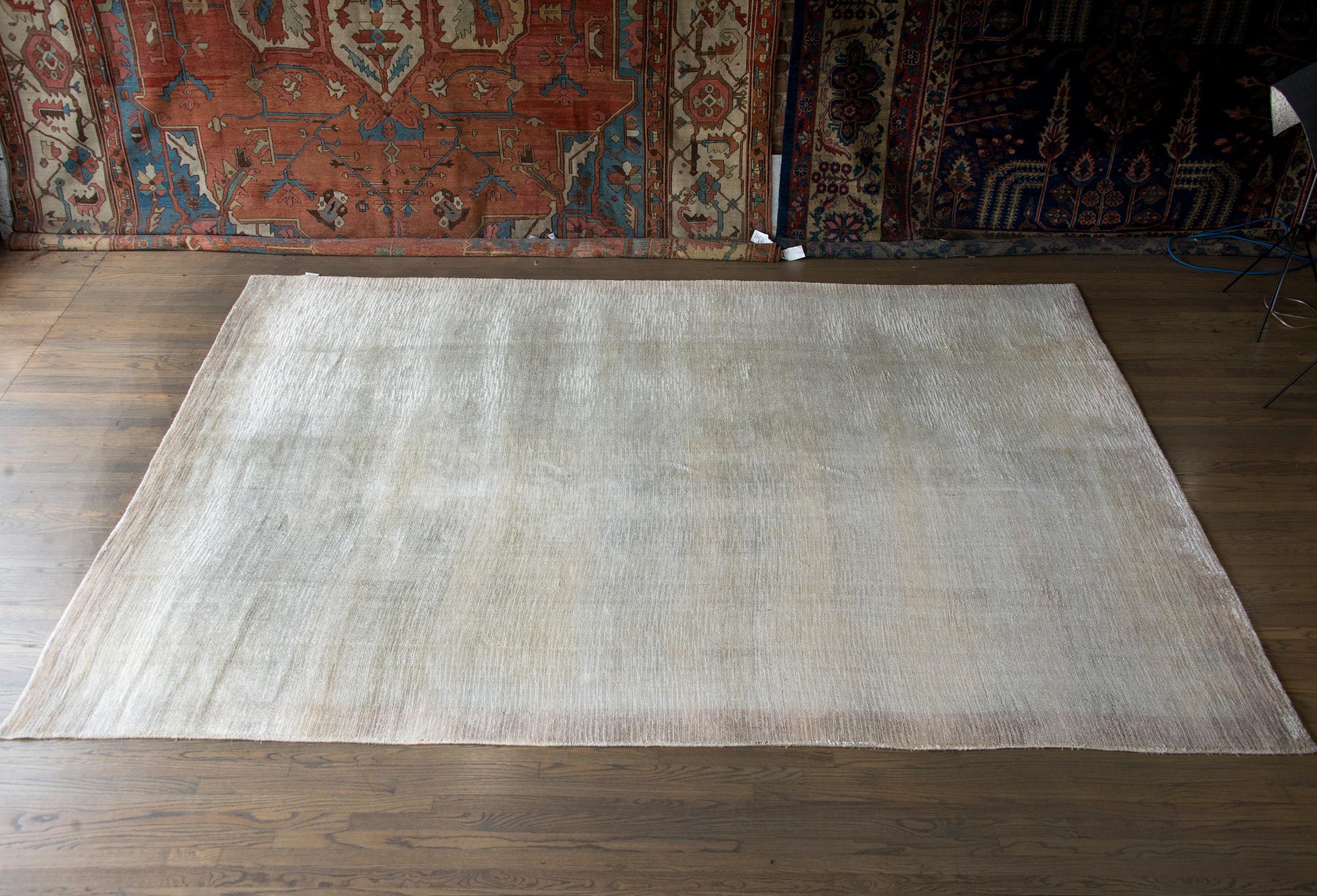 Vintage Indian Gabben-Style Silk Rug For Sale