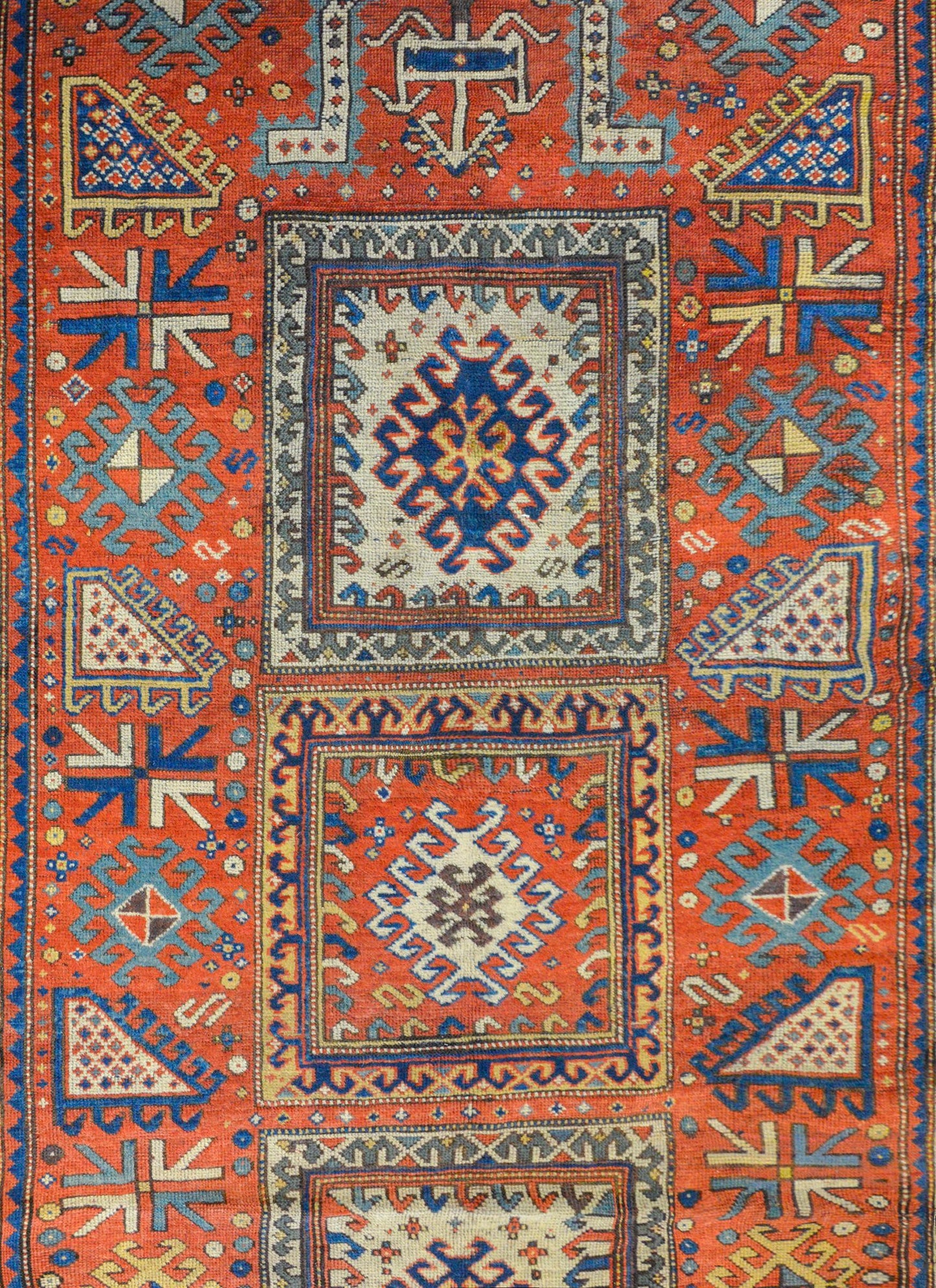 Extraordinary Late 19th Century Kazak Rug For Sale