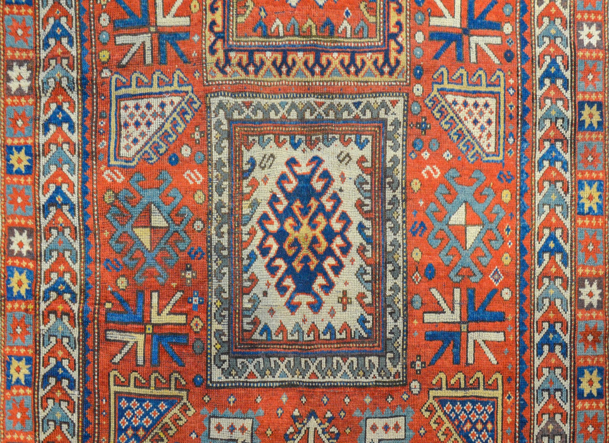 Extraordinary Late 19th Century Kazak Rug For Sale