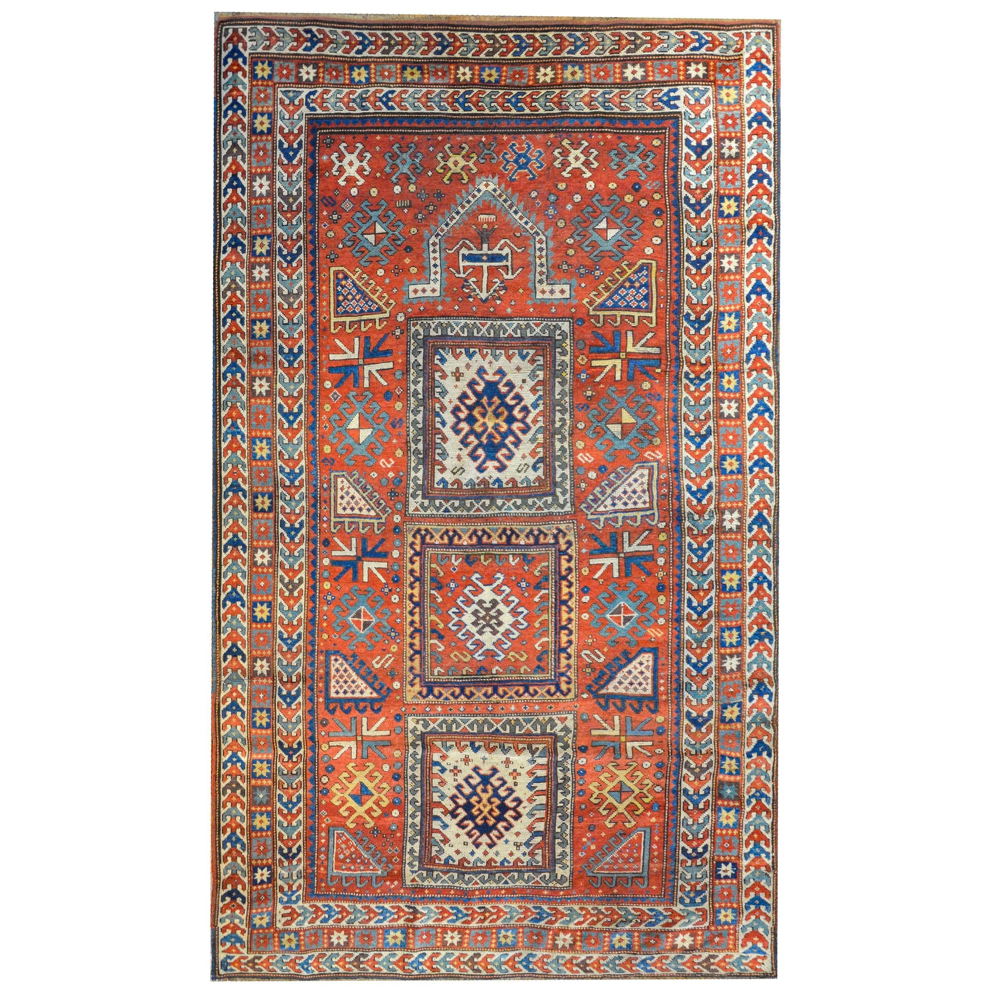 Extraordinary Late 19th Century Kazak Rug For Sale