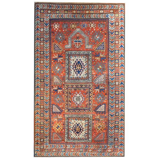 Extraordinary Late 19th Century Kazak Rug For Sale