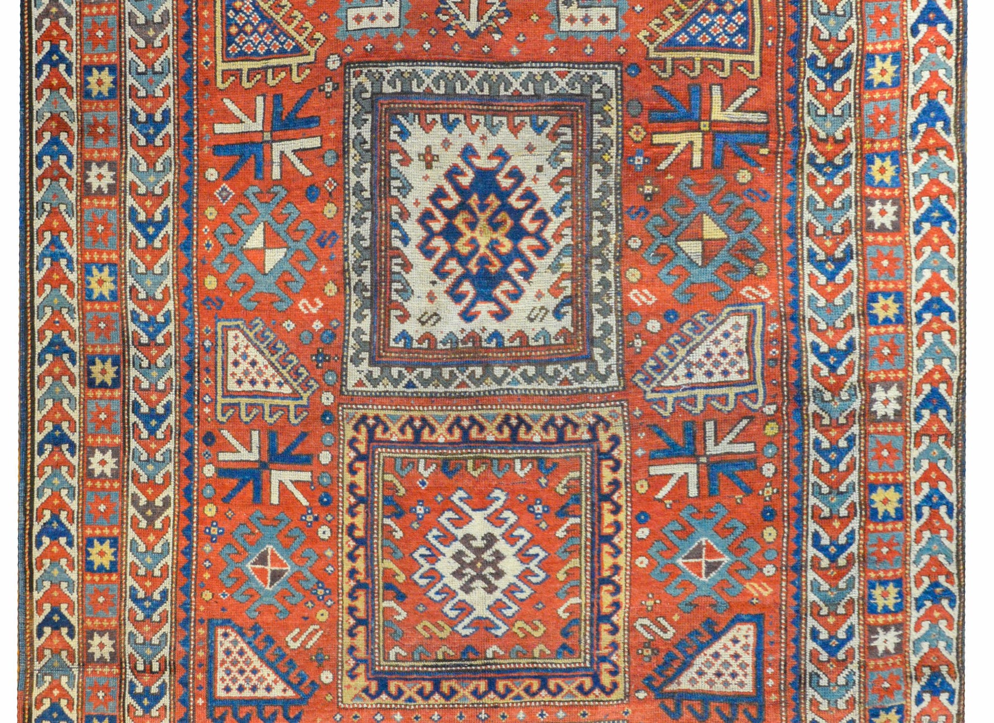 Extraordinary Late 19th Century Kazak Rug For Sale
