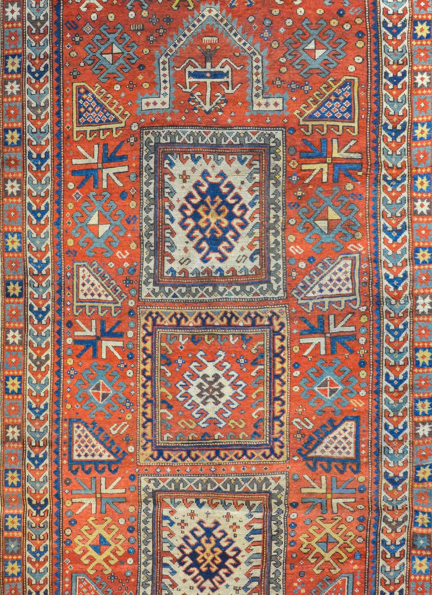 Extraordinary Late 19th Century Kazak Rug For Sale