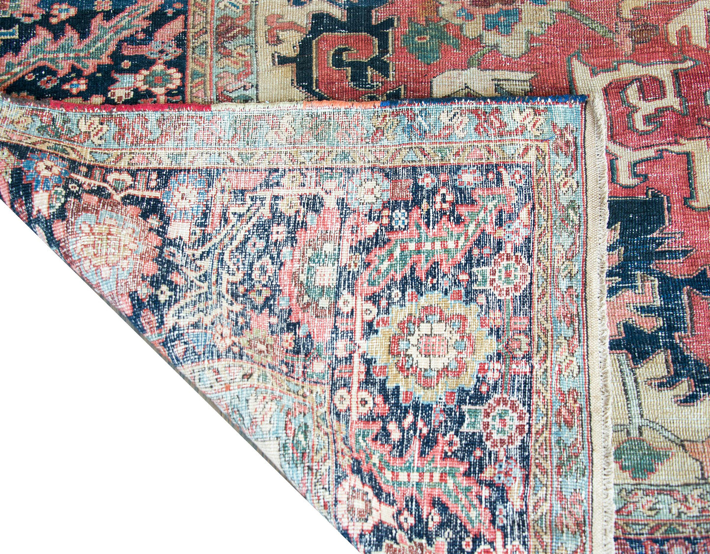 Late 19th Century Persian Heriz Serapi Rug For Sale