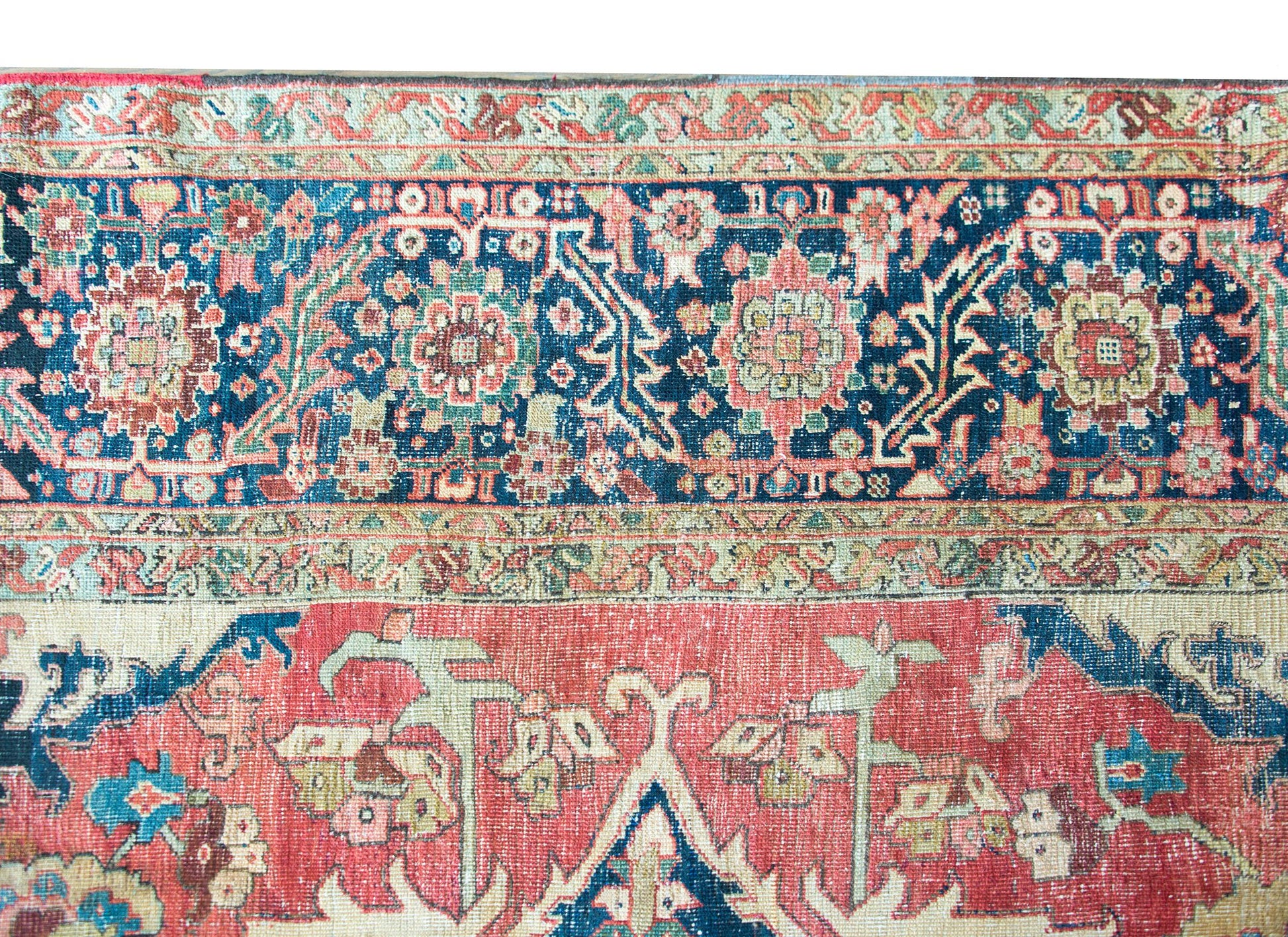 Late 19th Century Persian Heriz Serapi Rug For Sale
