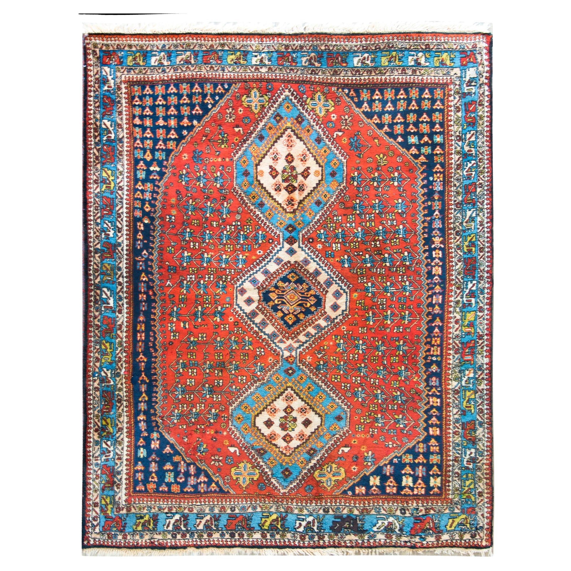 Vintage Yallameh Rug For Sale
