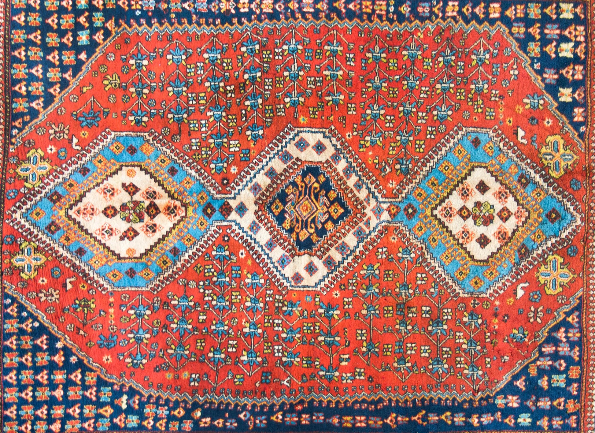 Vintage Yallameh Rug For Sale