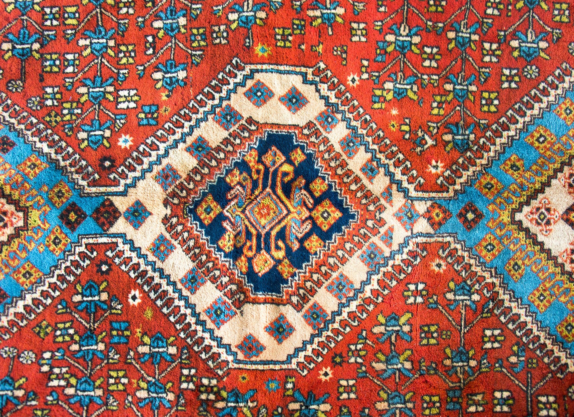 Vintage Yallameh Rug For Sale