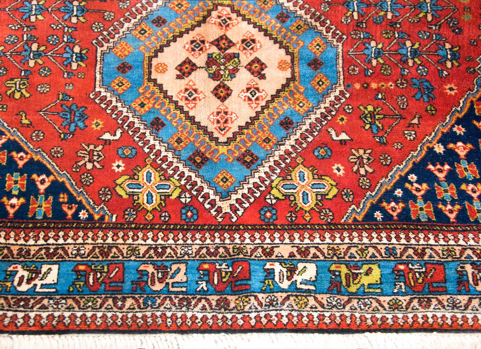 Vintage Yallameh Rug For Sale