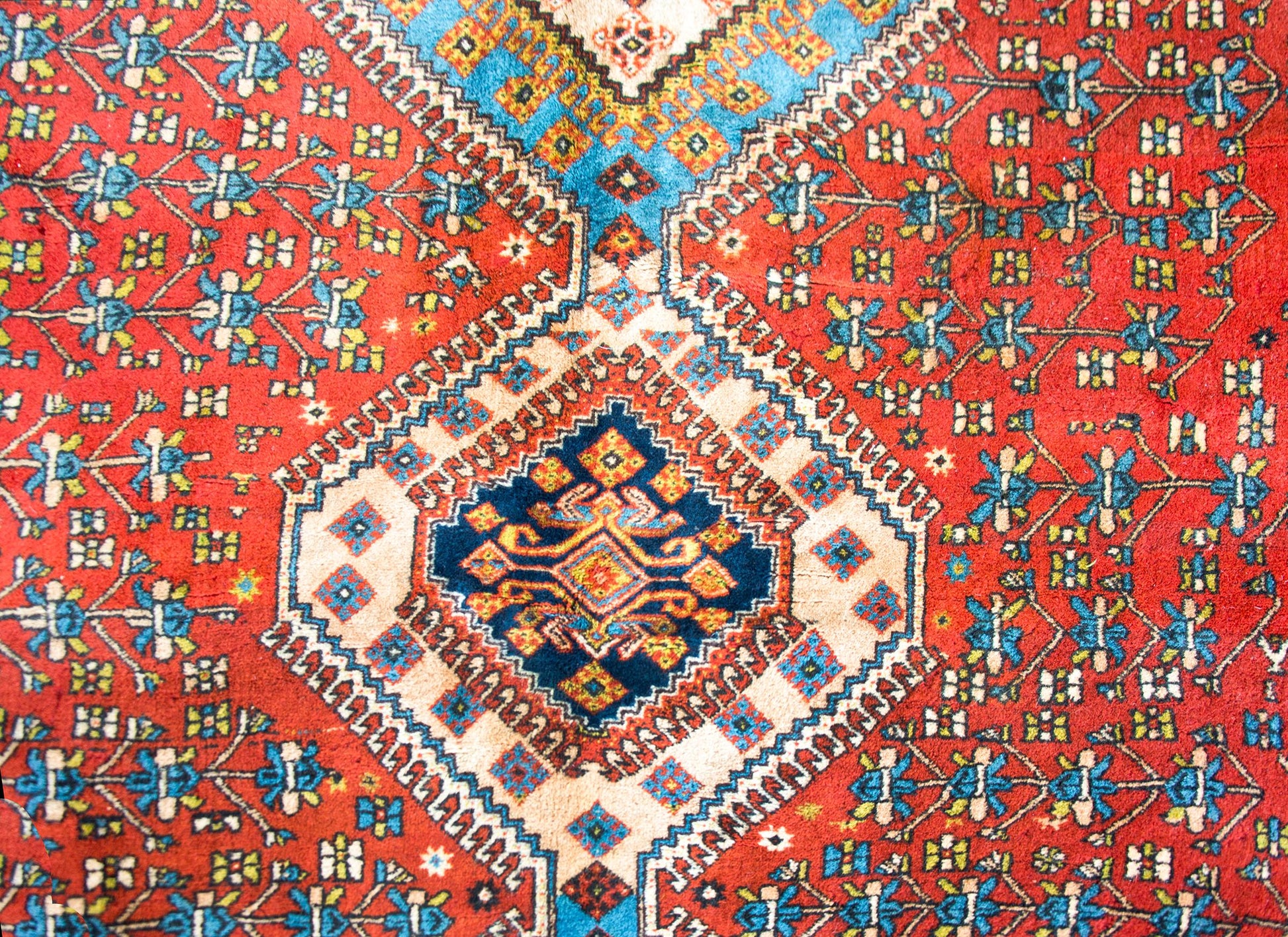 Vintage Yallameh Rug For Sale