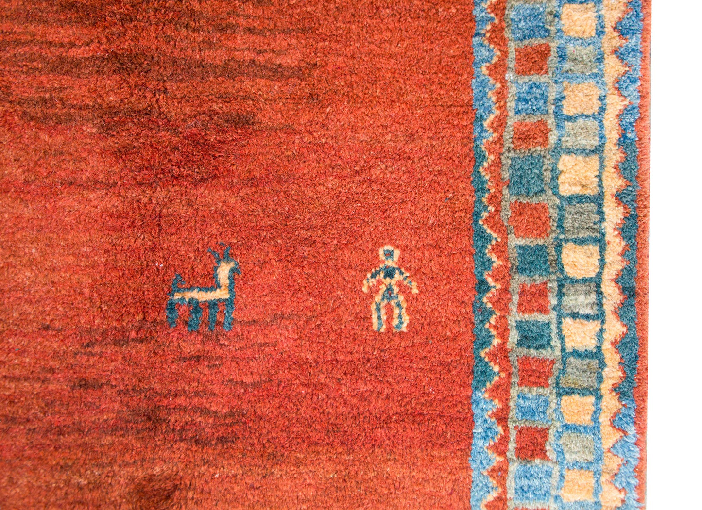 Vintage Persian Gabbeh Runner For Sale