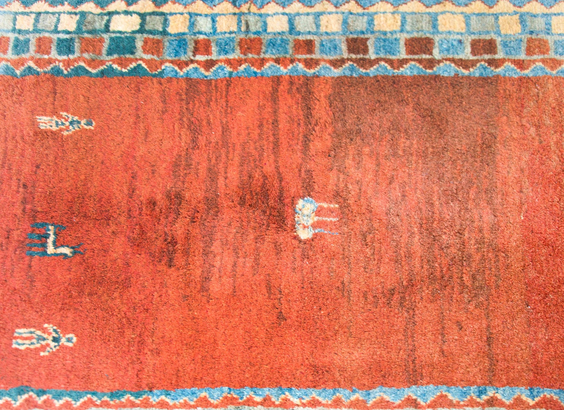 Vintage Persian Gabbeh Runner For Sale